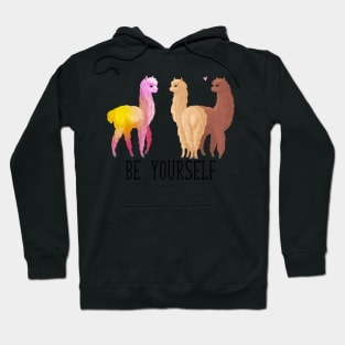 Be Yourself Cute Alpaca Hoodie